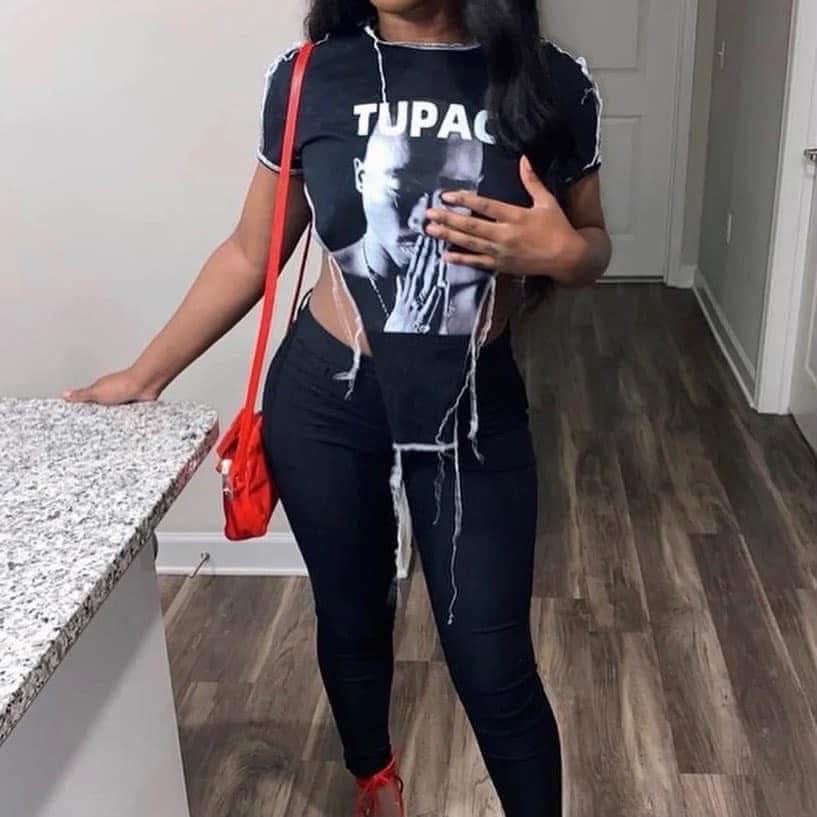 Tupac Crop Top