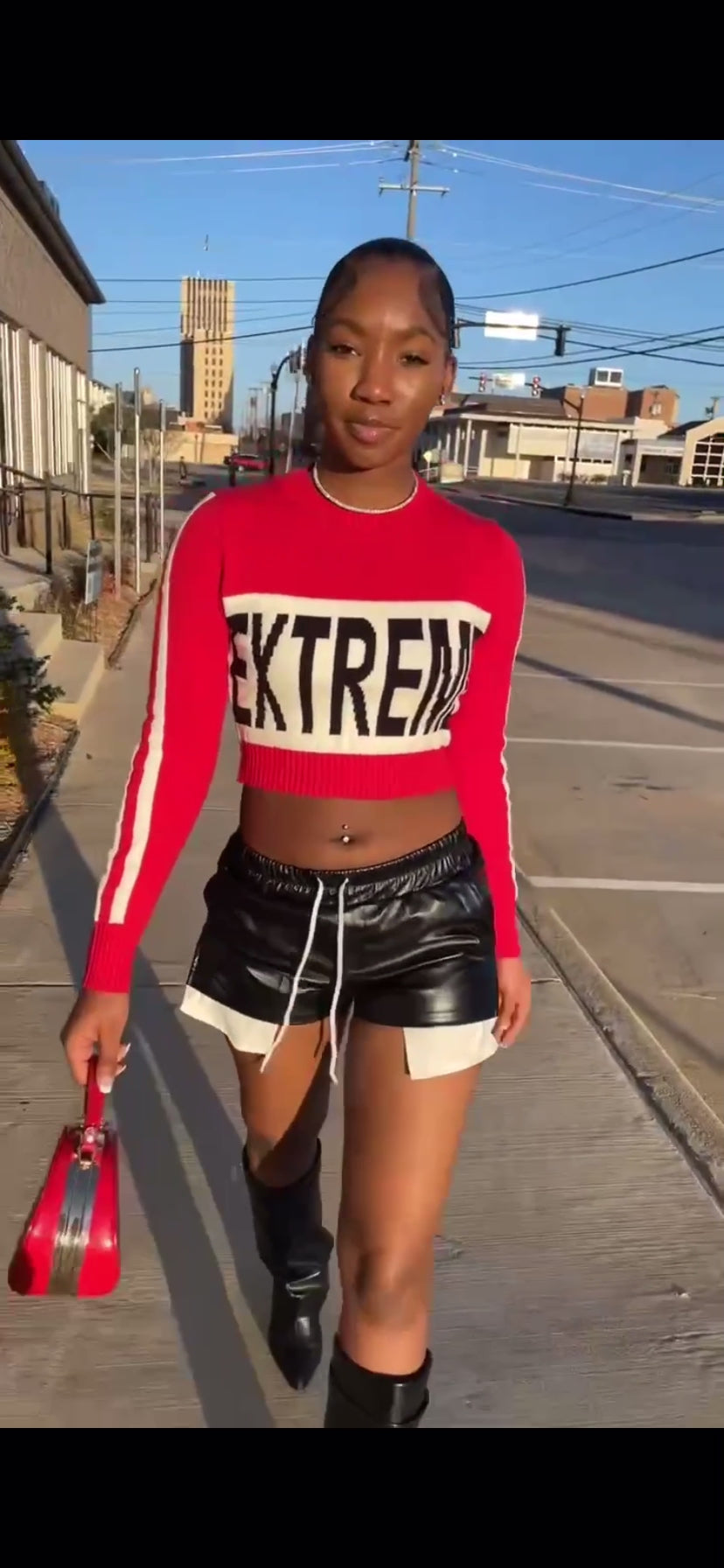Extreme Sweater Crop Top